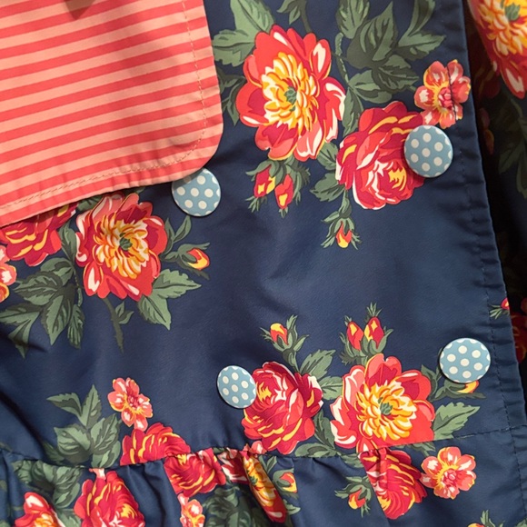 Matilda Jane Floral Raincoat with Pink Polka Dot Lining - Picture 4 of 4